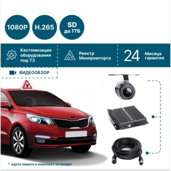 для автошколы на 4 камеры NSCAR 401 FullHD